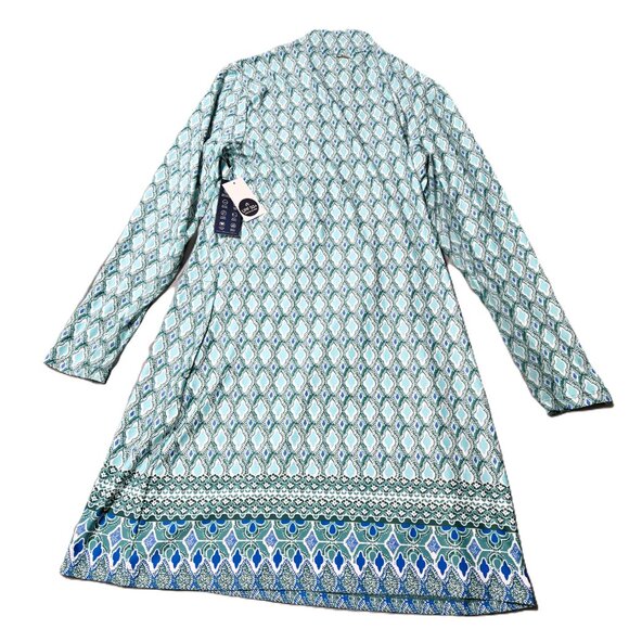 Cabana Life Sz Small Womens L/S Performance Zip UV 50+ Protection Dress - Picture 5 of 8